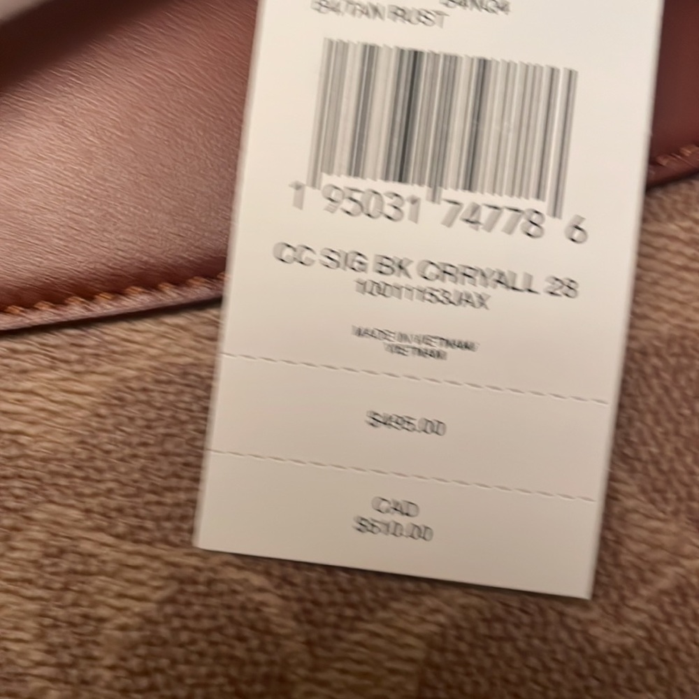 COACH NWT CC SIG BK CRRYALL 28 - Picture 4 of 15